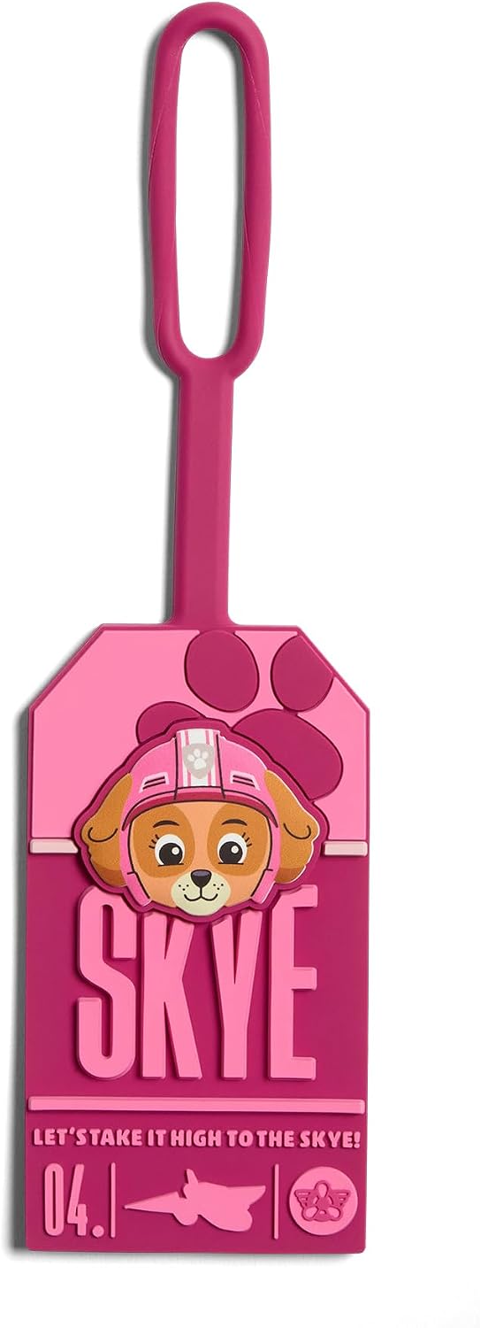 Away PAW Patrol Kids Carry On Luggage, Lightweight Rolling Suitcase for Children, TSA-Approved, Spinner Wheels, Travel Suitcase for Toddlers & Kids, Skye Pilot Pink