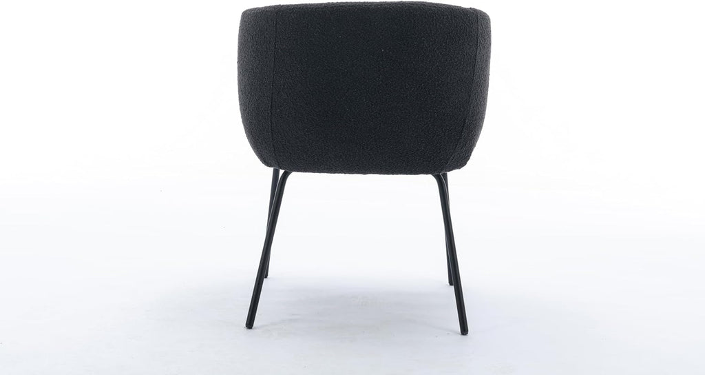 Luxury Velvet Dining Chairs with Swivel Function and Metal Legs Set of 2 (Grey + Black) Ideal for Living Room or Bedroom (Black+Black Legs Set of 2)