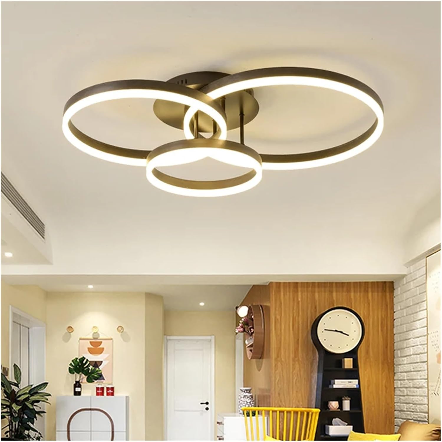 Modern Painted Circle Led Ceiling Chandelier Living Room Ring Mounted Ceiling Lights Acrylic Nordic Ceiling Lamp Led Luminarias