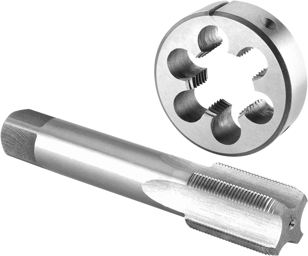 Burkit 1 3/4'-8 UN Tap and Die Set, 1-3/4 x 8 UN Machine Thread Tap and Round Die Right Hand