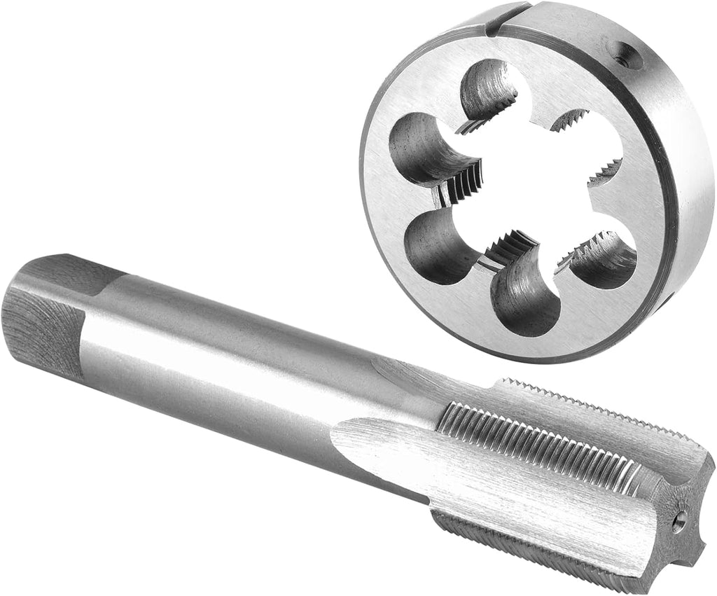 Burkit 1 5/8'-12 UN Tap and Die Set, 1-5/8 x 12 UN Machine Thread Tap and Round Die Right Hand