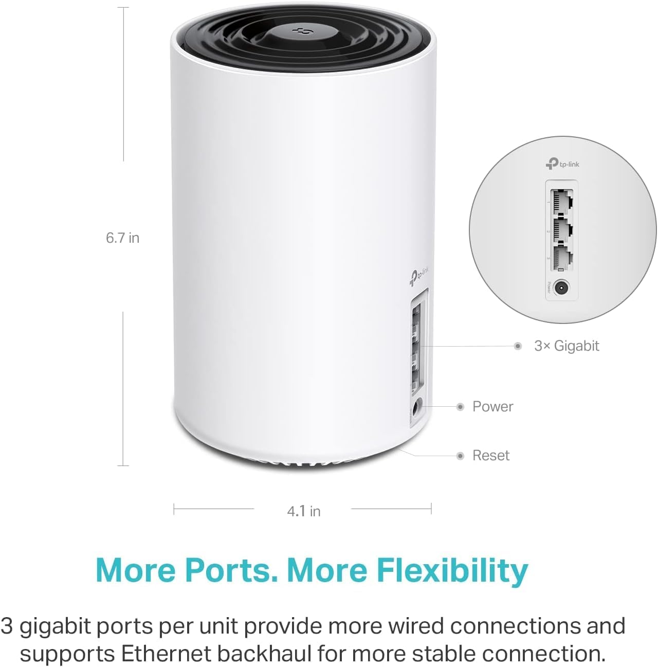 TP-Link Deco XE75 AXE5400 Tri-Band WiFi 6E Mesh System - Covers up to 5500 Sq.Ft, Replaces WiFi Router and Extender, AI-Driven Mesh, 6GHz Band, 2-Pack