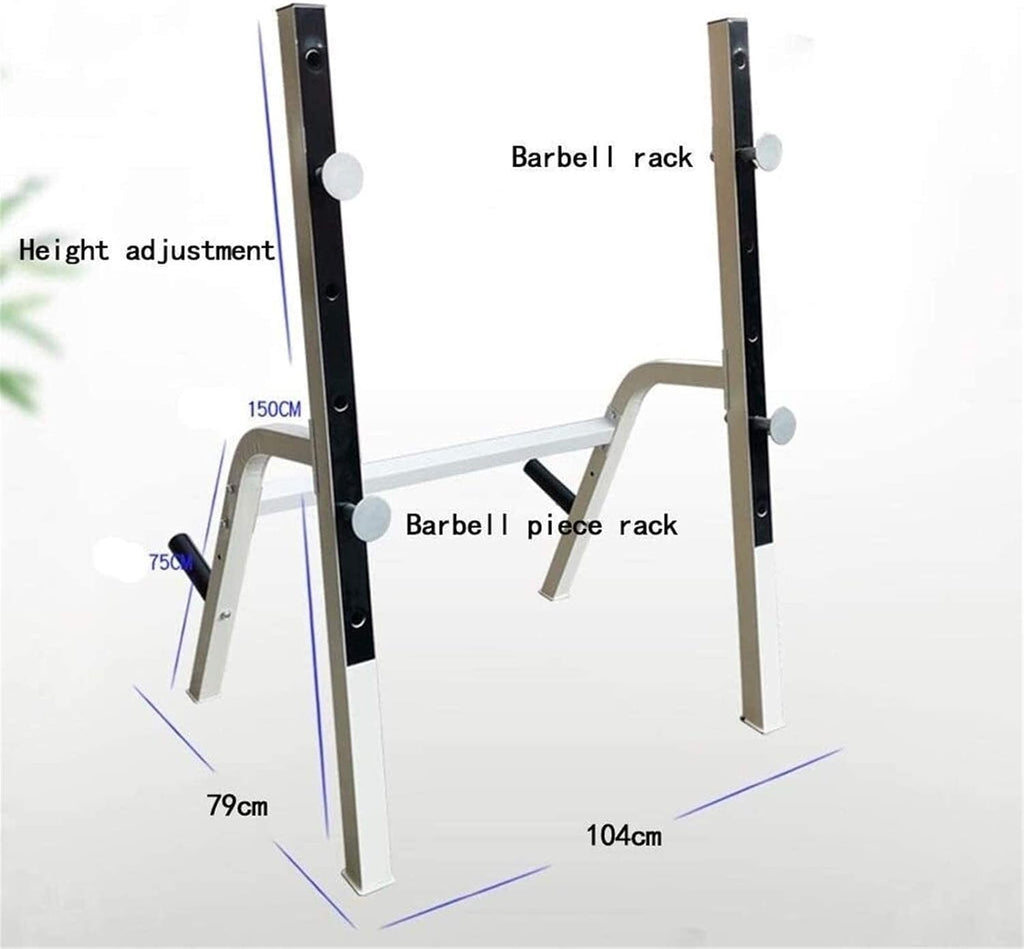 Weight Bench, Dumbbell Bench Strength Training Exercise Bench Dumbbell Bench Squat Rack Weight Table Men's Bench Press Adjustable Dumbbell Bracket Squat Rack Fitness Equipment Set,