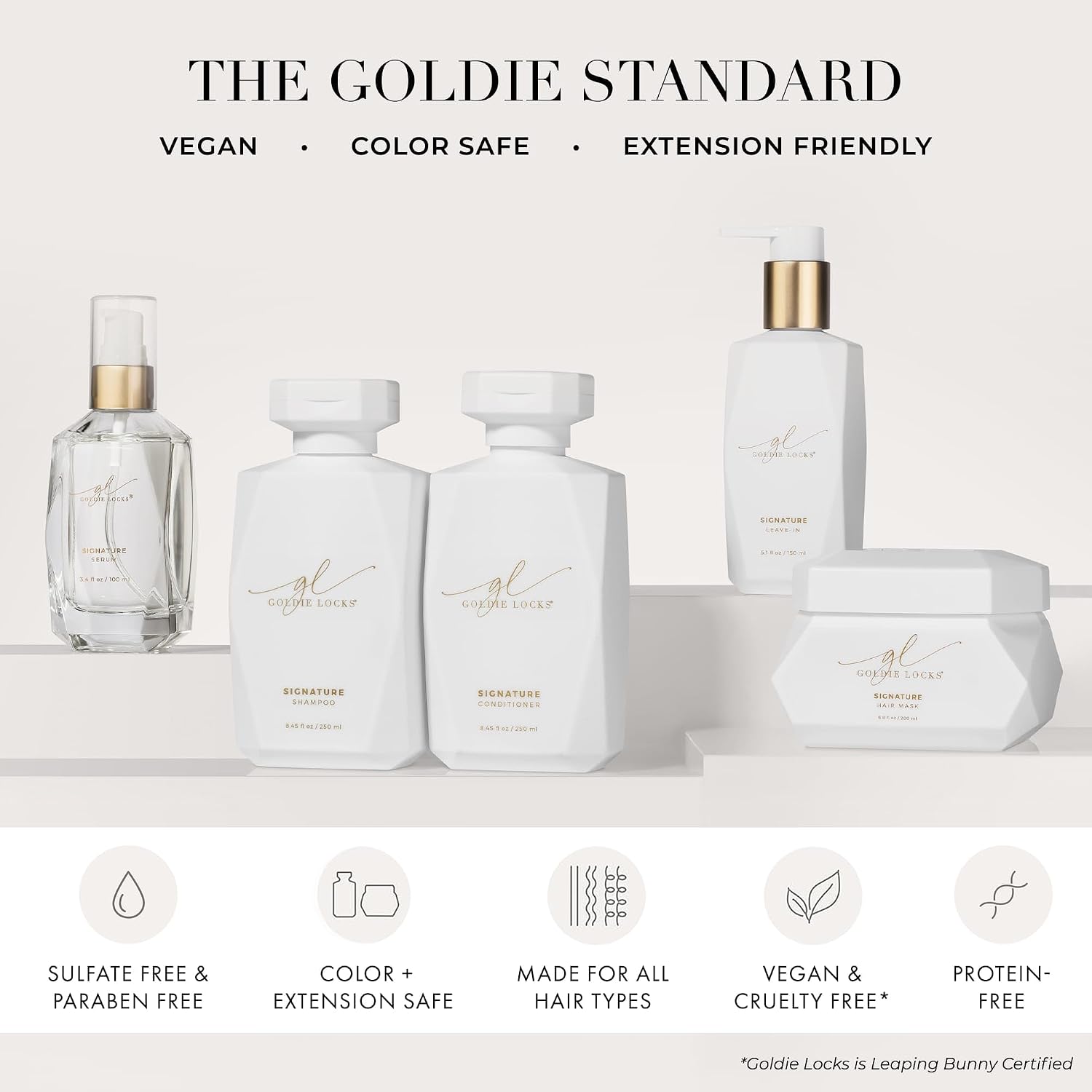 Goldie Locks Ultra Hydrating Conditioner - Moisturizes Frizz and Split Ends - Sulfate Free - Safe for Extensions and Color-Treated Hair - Protein-Free - 33.8 fl oz