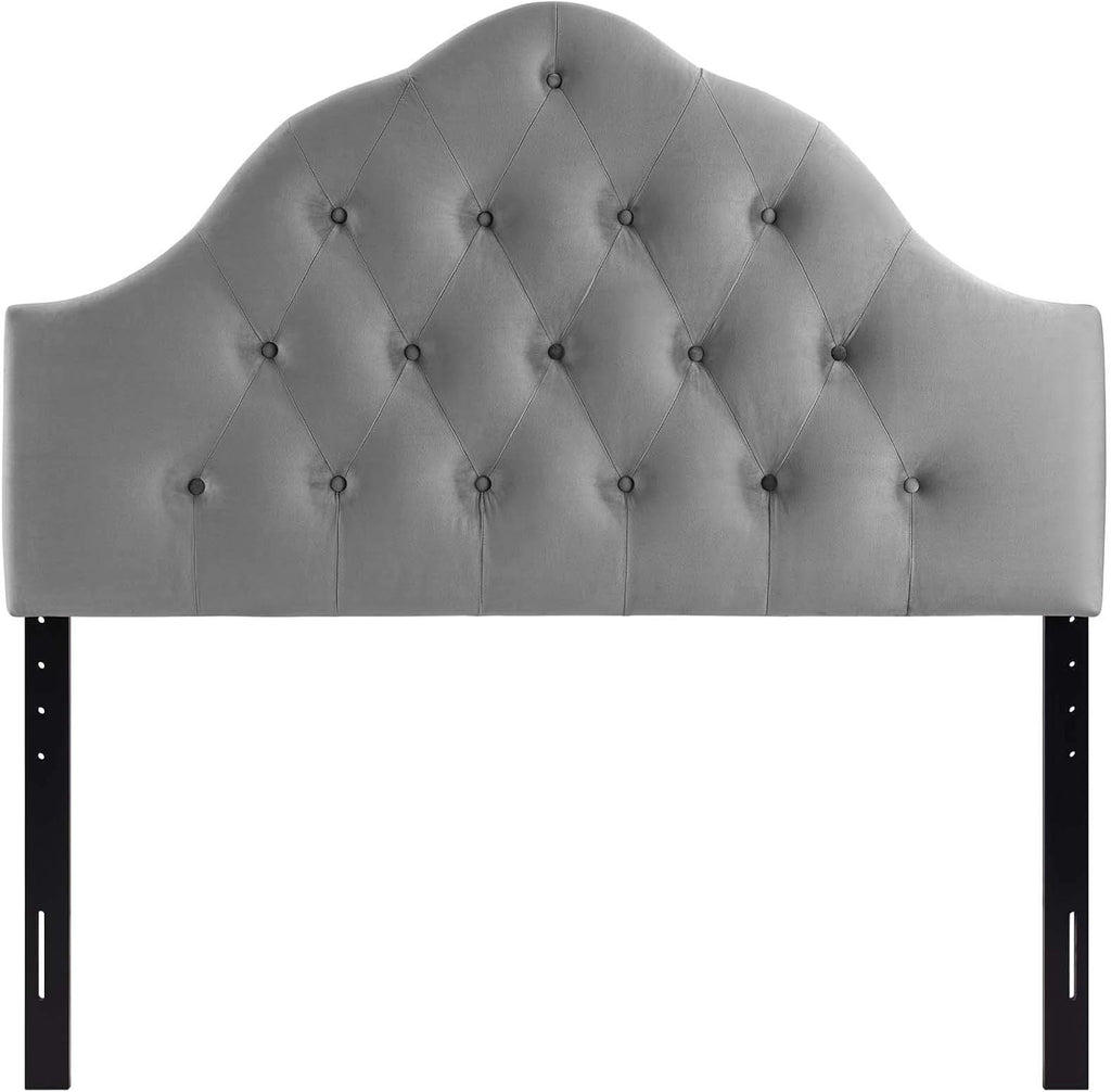 Modway Sovereign Twin Diamond Tufted Performance Velvet Headboard, Gray