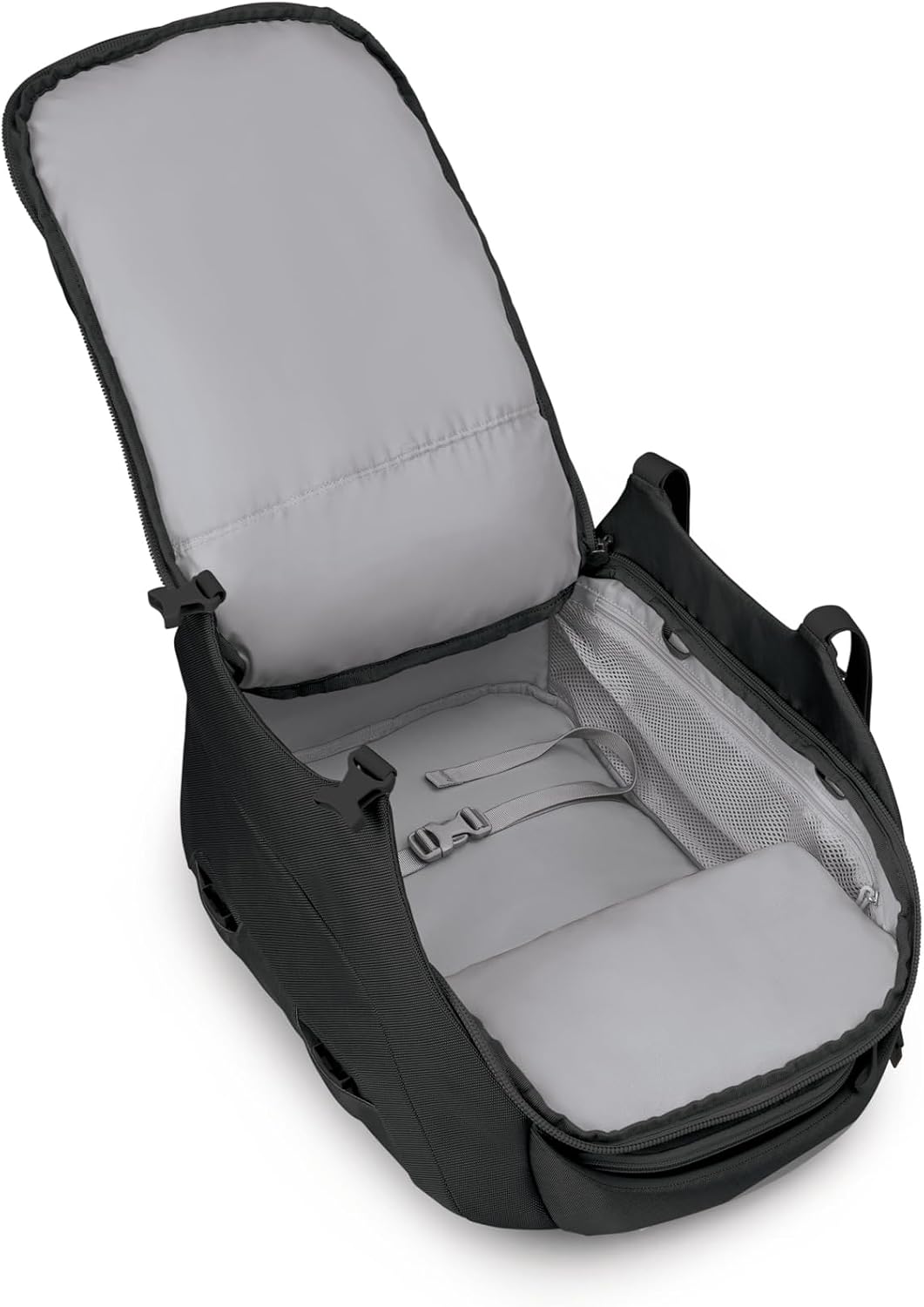Osprey Sojourn Porter 30L Travel Backpack - Carry-On Compliant Luggage with StraightJacket Compression and Padded Laptop Sleeve - Durable Pack for International or Urban Travel, Black