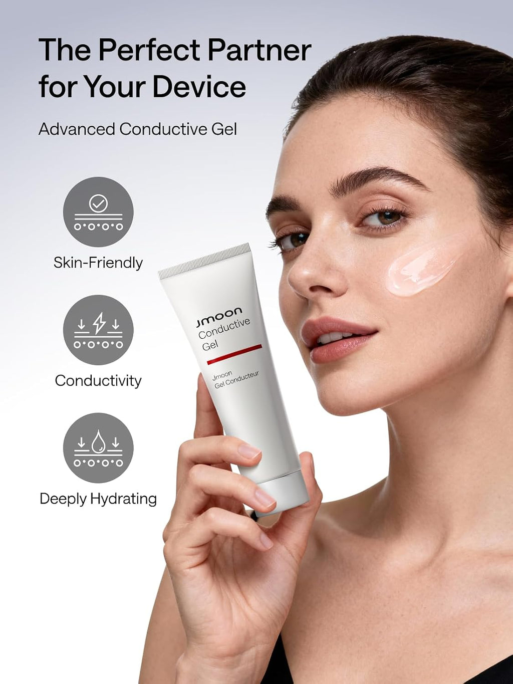 JMOON by Ulike Microcurrent Facial Device, M30U Red Light Therapy for Face, Safe Anti Aging Skin Care, 4 Modes, 5 Energy Levels for Full Face Lift and Ideal for Smile Lines, Eyes, and Forehead (Red)