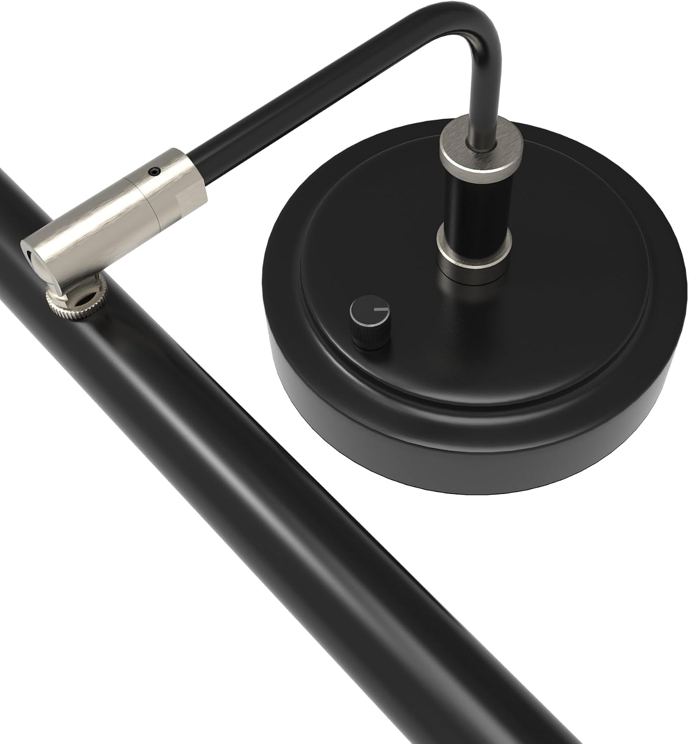 Cocoweb 19' Black with Brass Accents LED Directional Piano Desk Lamp - PLED101D (Satin Nickel)