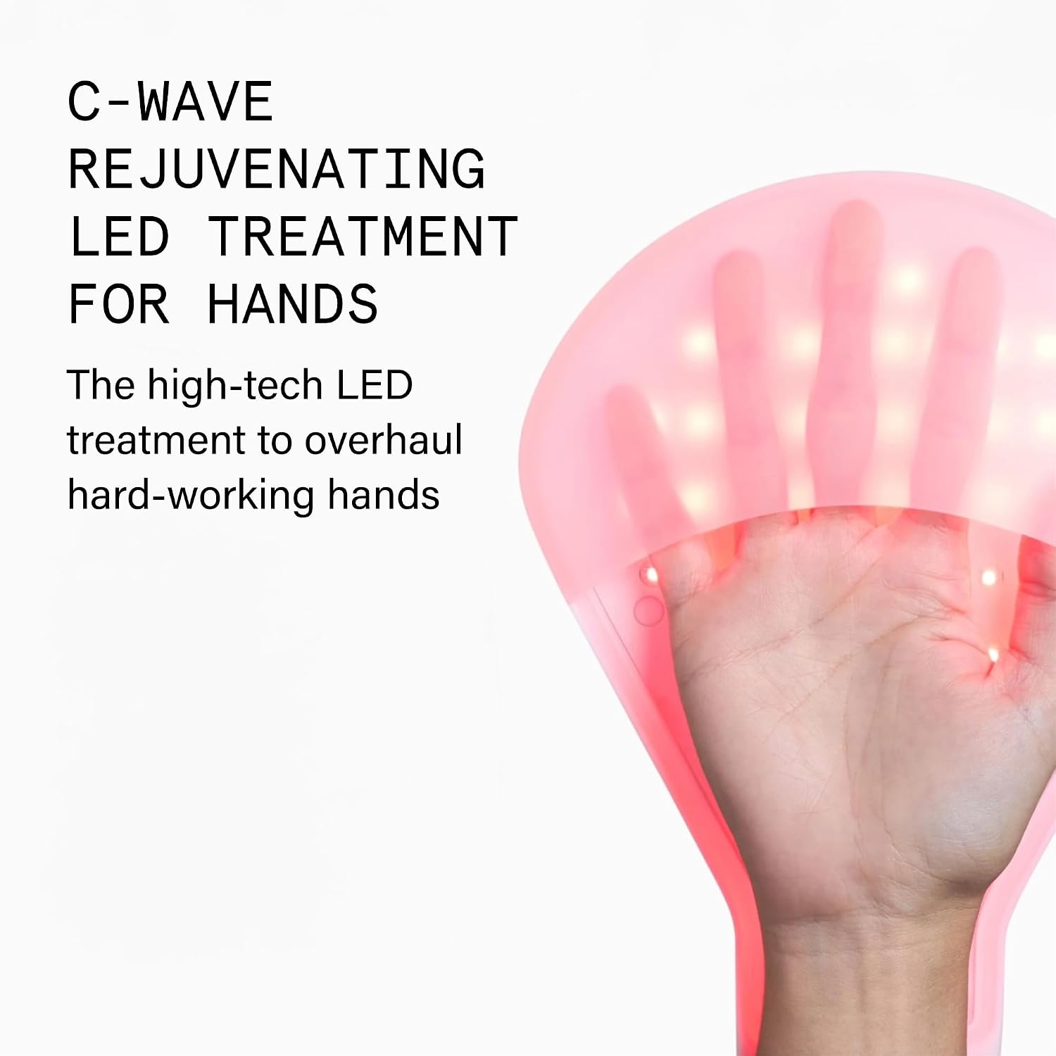 Beauty Pie C-Wave Rejuvenating LED Treatment for Hands – Red + Near-Infrared Light Therapy Glove Device for Age Spots, Pigmentation & Firming