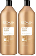 Redken All Soft Conditioner - Moisturizes & Hydrates Dry, Brittle Hair, Softens, Smooths & Adds Hair Shine, Conditioner & Detangler