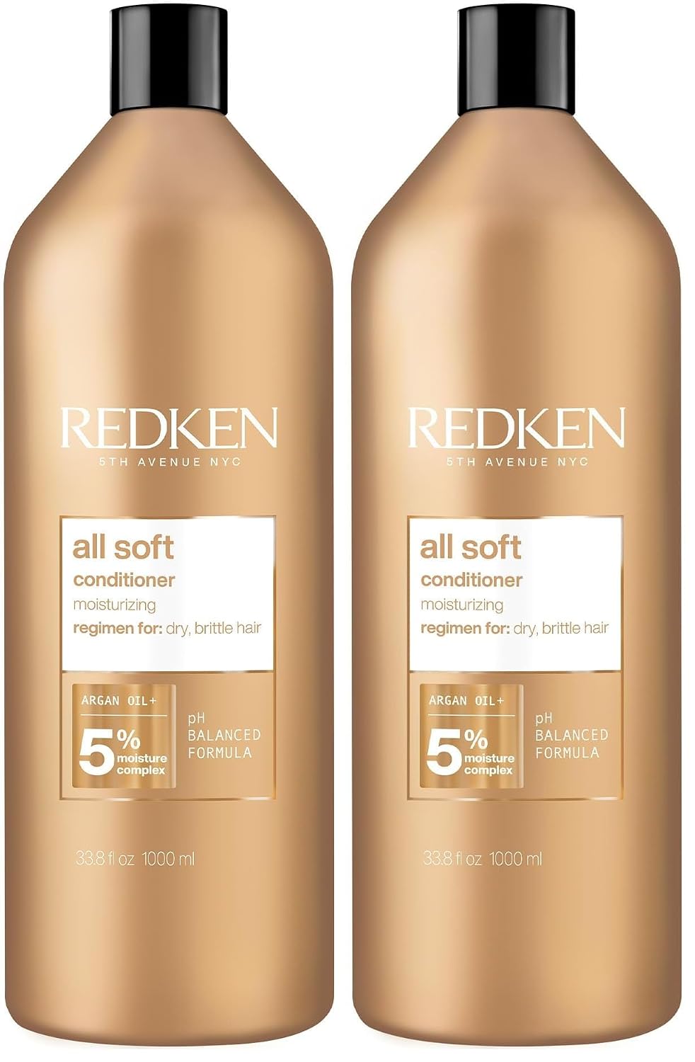 Redken All Soft Conditioner - Moisturizes & Hydrates Dry, Brittle Hair, Softens, Smooths & Adds Hair Shine, Conditioner & Detangler