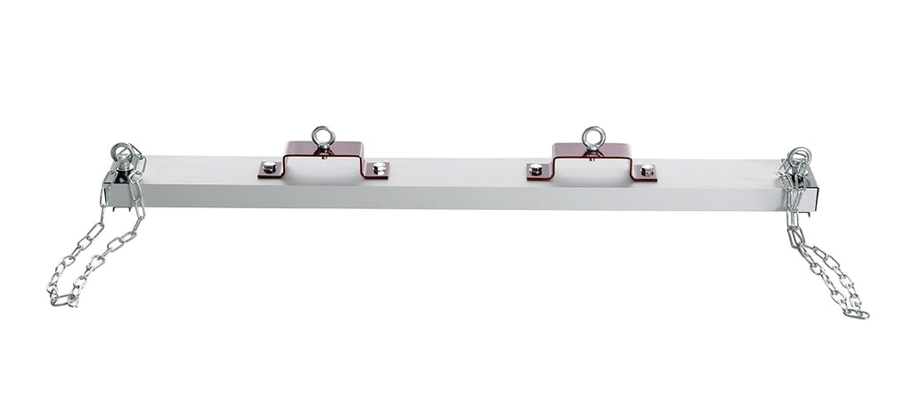 Vestil HDFMS-48 Steel Forklift Heavy Duty Sweeper Magnet 48 in. Sweep Width 100 Lb. Capacity Silver