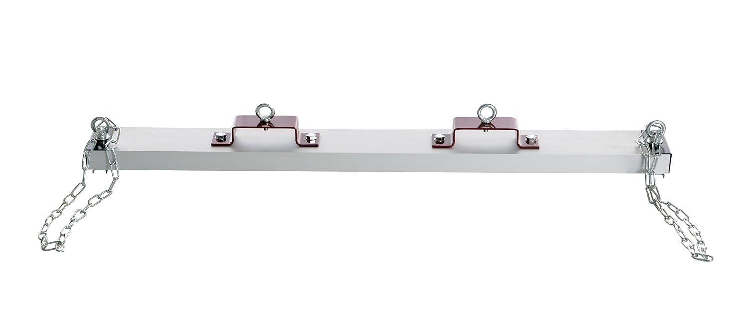 Vestil HDFMS-48 Steel Forklift Heavy Duty Sweeper Magnet 48 in. Sweep Width 100 Lb. Capacity Silver