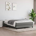 Full Bed Frame with Sturdy Plywood Slats Dark Gray Fabric Platform Bed Frame No Mattress Needed Durable Bedframe for Bedroom Furniture