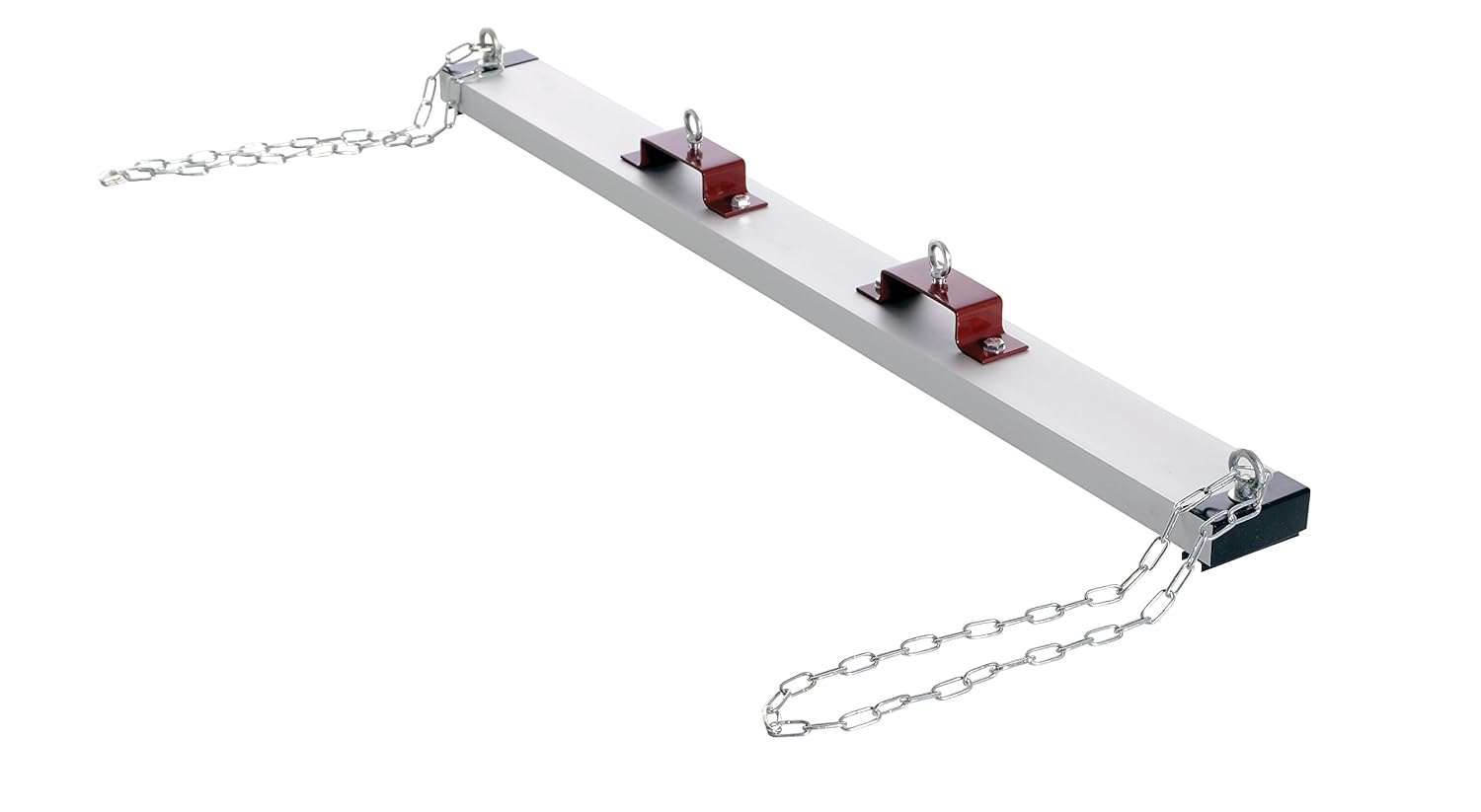 Vestil HDFMS-60 Steel Forklift Heavy Duty Sweeper Magnet 60 in. Sweep Width 120 Lb. Capacity Silver