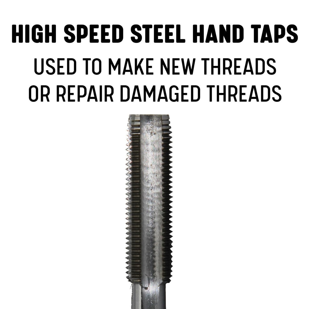 Drill America 45 Piece NC NF HSS Round Tap and Die Set (1/4-1) with 1-1/2 OD Round Dies and Handles