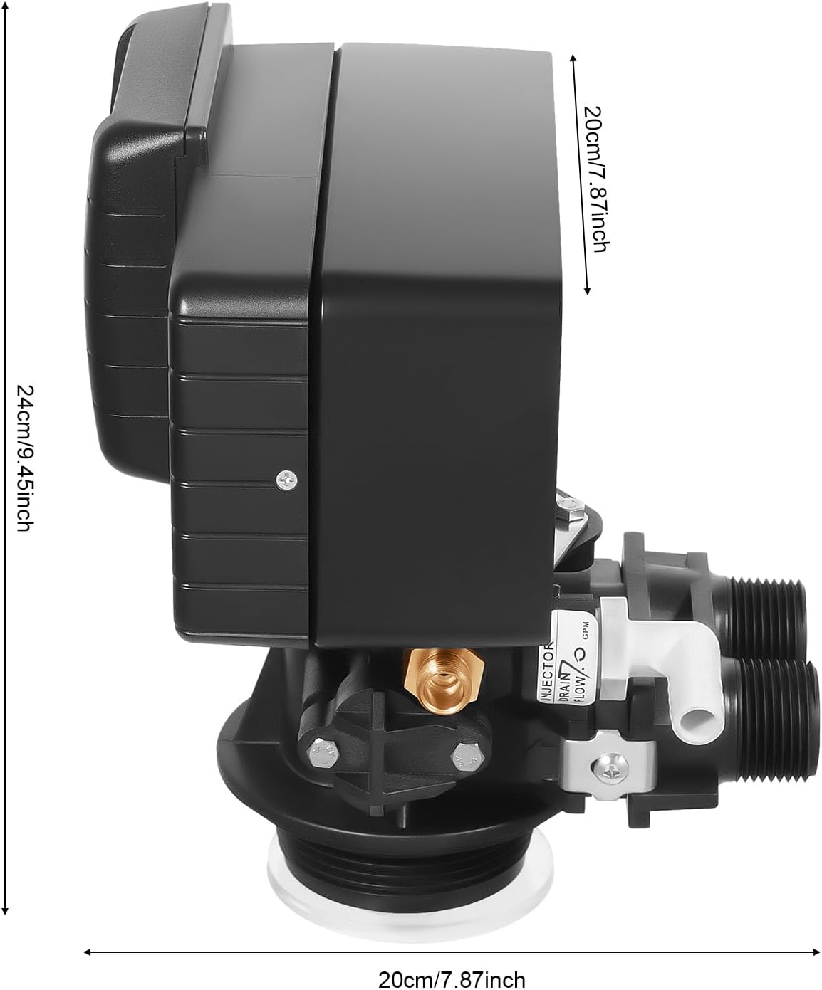 Water Softener Valve, 5600XSTST Time Type Digital Control Valve Replacement Head for Water Filter Softener R-esin Tank