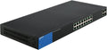 Linksys Business LGS318P 16-Port Gigabit Poe+ (125W) Smart Managed Switch with 2 Gigabit and 2 SFP Ports, Black