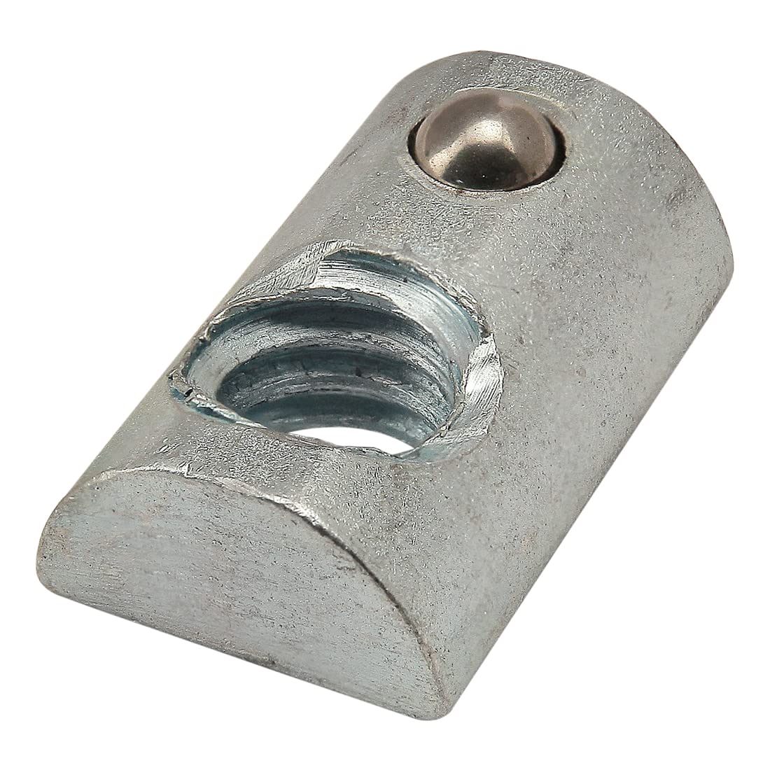 8020, 3923, 10 Series 1/4-20 Steel Roll in T-Nut with Ball Spring - T Slot Accessories for Aluminum Extrusion - 80/20 Hardware Nuts (500)