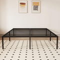 King 18 Inch Metal Platform Bed Frame,Heavy Duty,Metal,No Box Spring Needed,Underbed Storage,Easy Assembly,Noise Free,Minimalism,Non-Slip,Bedroom,Kids,Boys,Girls,Black