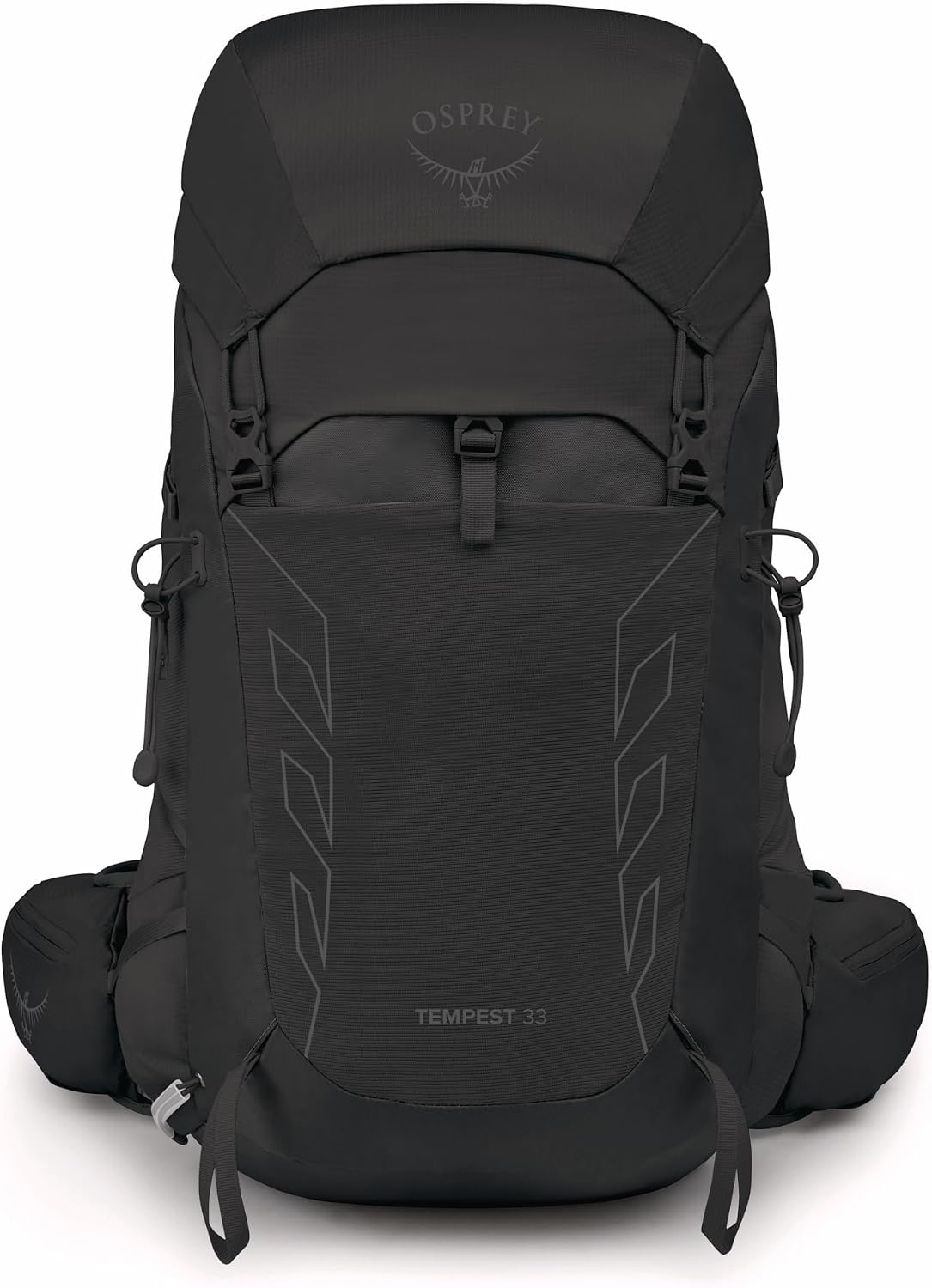 Osprey Tempest 33L Women's Lightweight Hiking Backpack - Daypack for Travel & Camping, Black/Coal Grey,Extended Fit