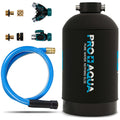 PRO+AQUA 16,000 Grain Portable Water Softener for RV, Trailers, Boats, Mobile Car Wash, Pressure Wash – Protects Water Systems from Hard Water Damage and Corrosion, with Pre-Filled High-Capacity Resin