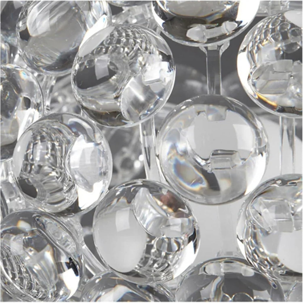 Chandelier, Nordic Foscarini Caboche LED Pendant Light Acrylic Ball Hanging Chandeliers Living Room Restaurant Decor Art Classical Luminaria(Warm,Transparent_Dia 35CM)