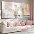 SOUGUAN Large Abstract Canvas Wall Art Modern Wall Decor Pink Art Posters 29'x58' Home Decorations for Living Room Artwork for Office