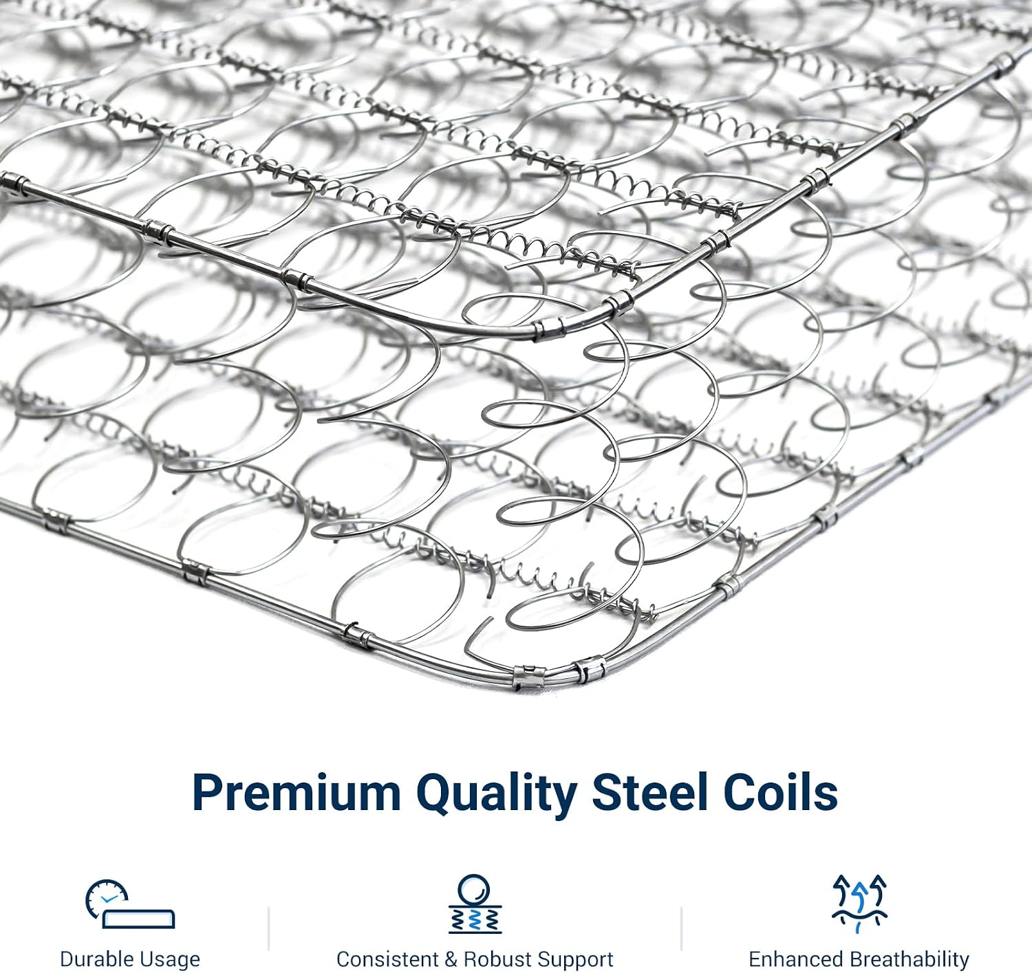 Avenco Full Size Mattress 8 Inch in a Box, Medium Plush Full Mattresses with Spring Smarts Coil Hybrid Colchones for Pressure Relief, CertiPUR-US Certified
