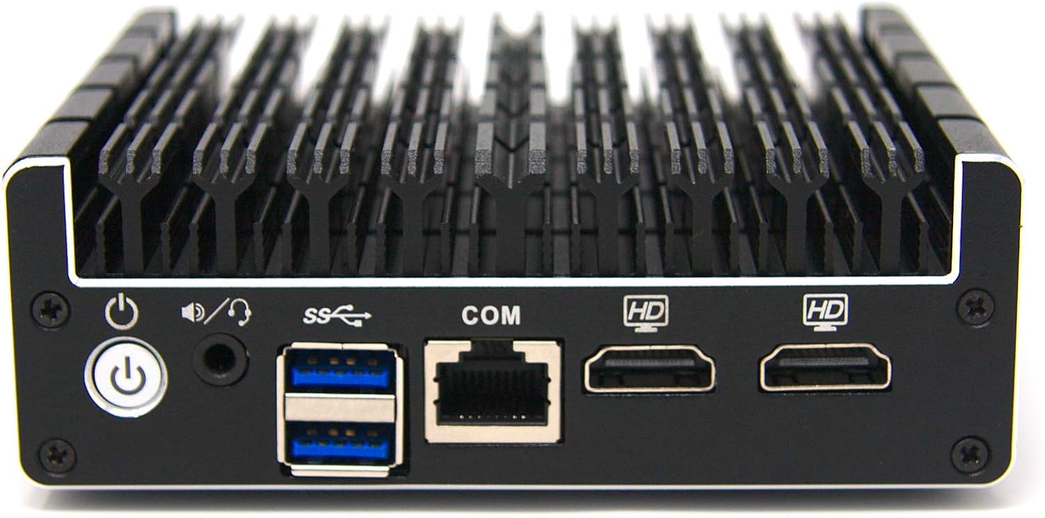 Protectli Vault FW4B - 4 Port, Firewall Micro Appliance/Mini PC - Intel Quad Core, AES-NI, 8GB RAM, 120GB mSATA SSD