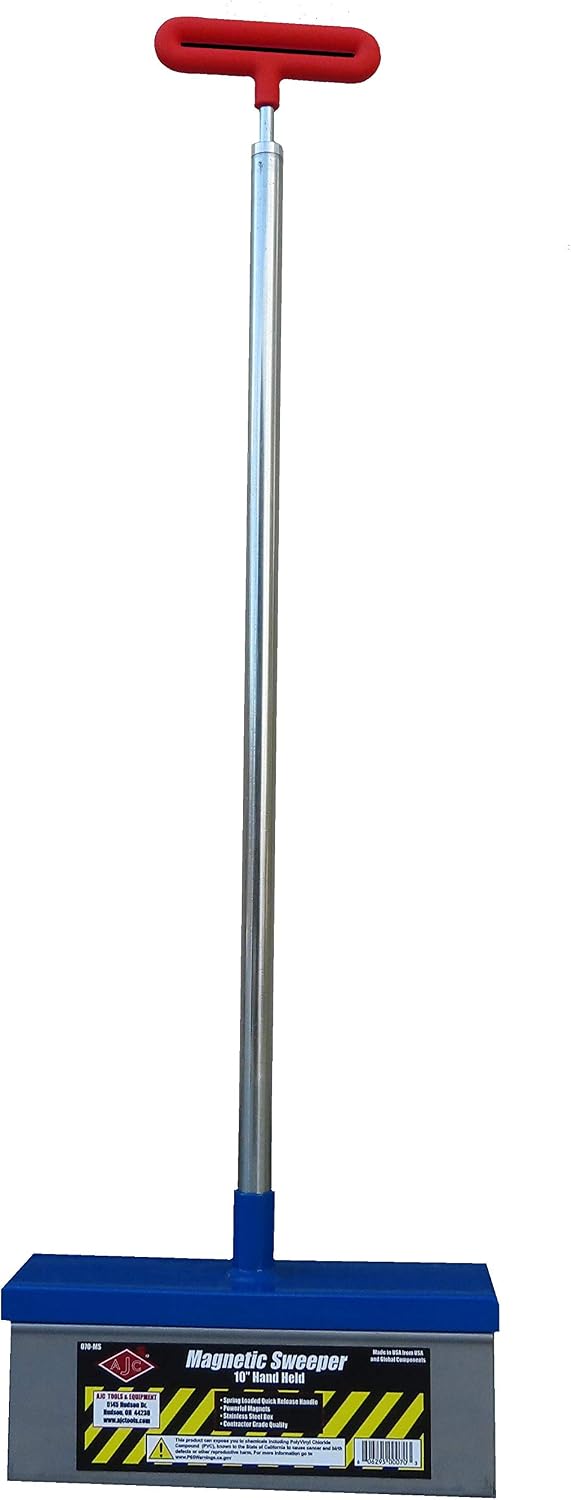 AJC 070-MS 10-Inch Hand Held Magnetic Sweeper