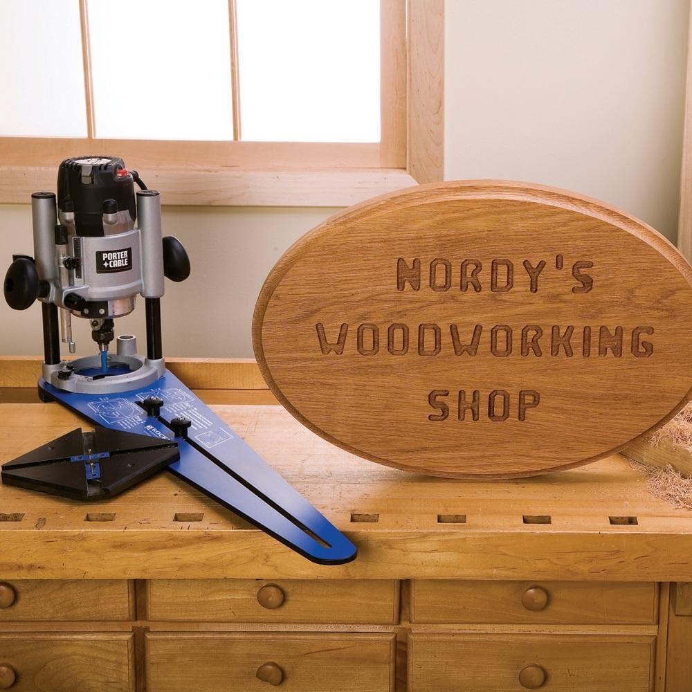 Rockler Ellipse Router Circle Cutting Jig – Easy to Use Circle Routing jig - Plunge Router Jigs for Wood Working – Jigsaw Guide for Cutting with Guide Arm, Dovetail Keys, and More