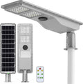 10000W Solar Street Lights Outdoor Waterproof - 3000 Sq.Ft Super Bright Motion Sensor Flood Light Dusk to Dawn & 40,000mAh LiFePO4 Battery, LED Security Lights for Parking Lot/Yard/Garage/Barn