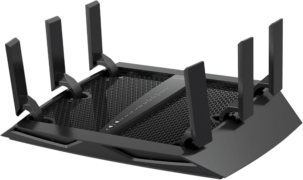 NETGEAR Nighthawk X6 Smart Wi-Fi Router (R8000) - AC3200 Tri-Band Wireless Speed (Up to 3200 Mbps) | Up to 3500 Sq Ft Coverage & 50 Devices | 4 x 1G Ethernet and 2 USB Ports | Armor Security