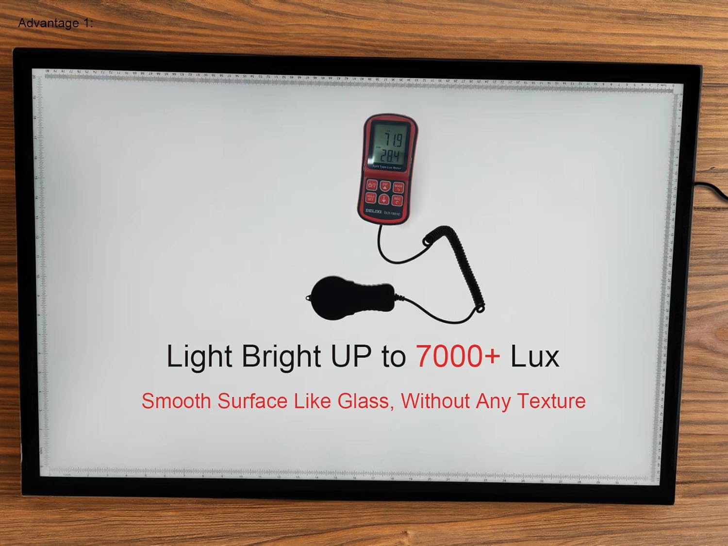 WELZK 7000 Lux A1 Light Pad for Diamond Painting, 2.9ft x 1.9ft Extra Large 3-Colors Lightbox. 10 Levels/Stepless Dimming for Tracing, Drawing, etc