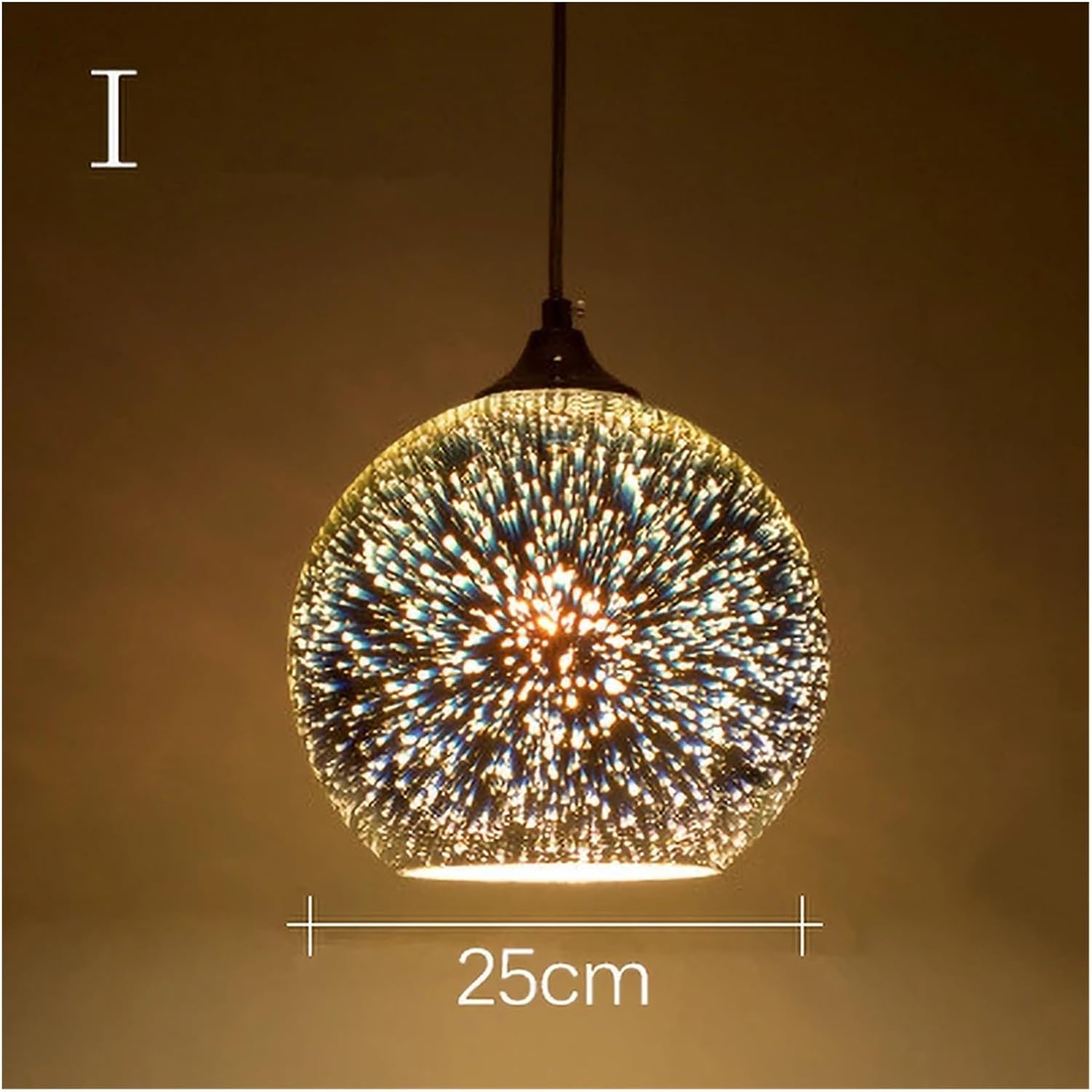 Chandelier, Nordic Colorful Glass Pendant Lights for Furniture Living Room Chandelier Decoration Modern 3D Shade Lamp Luminarias(I-25CM)