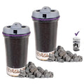 Gravity Water Filter Cartridge Replacement 13845 & Mineral Stones 13562 (13846) for Nikken Water Filter Replacement PiMag, Mineral Rocks Filter Replacement for Waterfall Alkaline Dispenser, 2 Pack