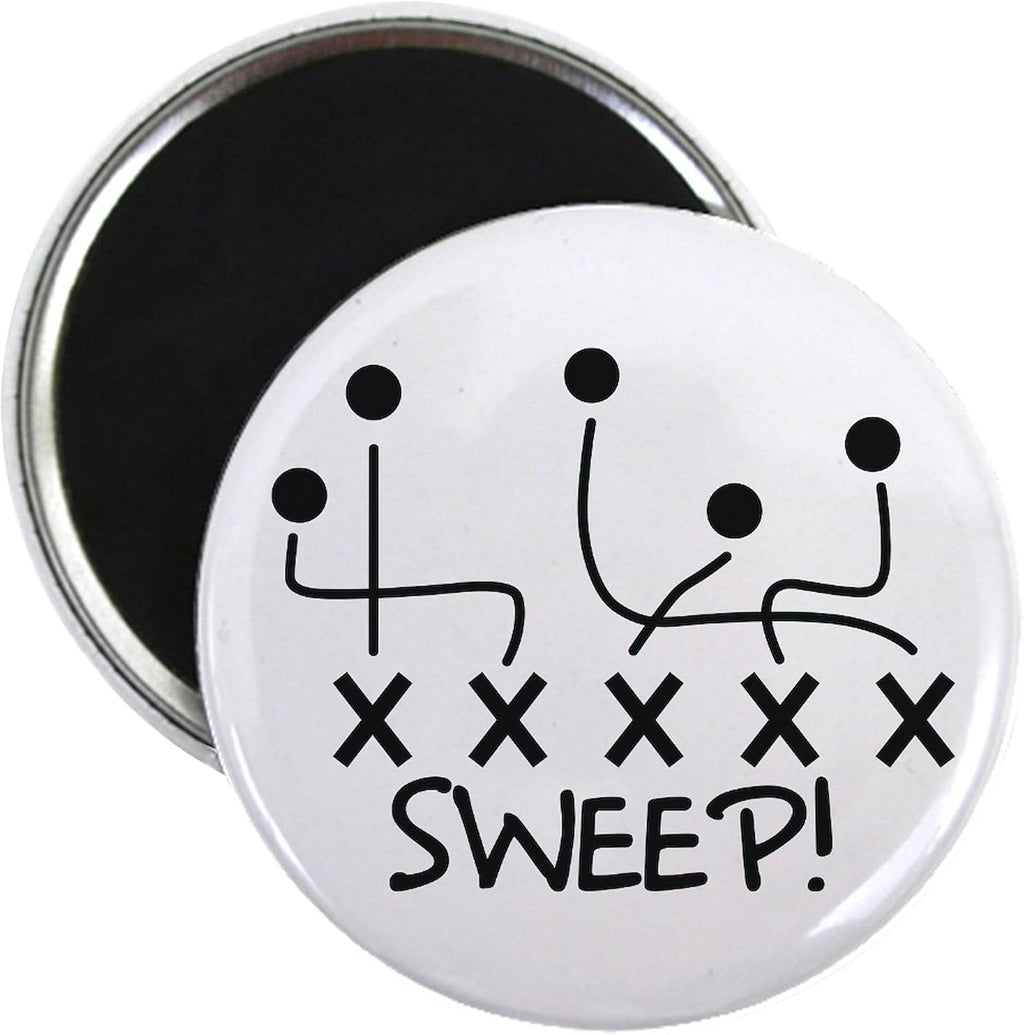 CafePress Football Sweep Magnets 2.25' Magnet (100 pack)