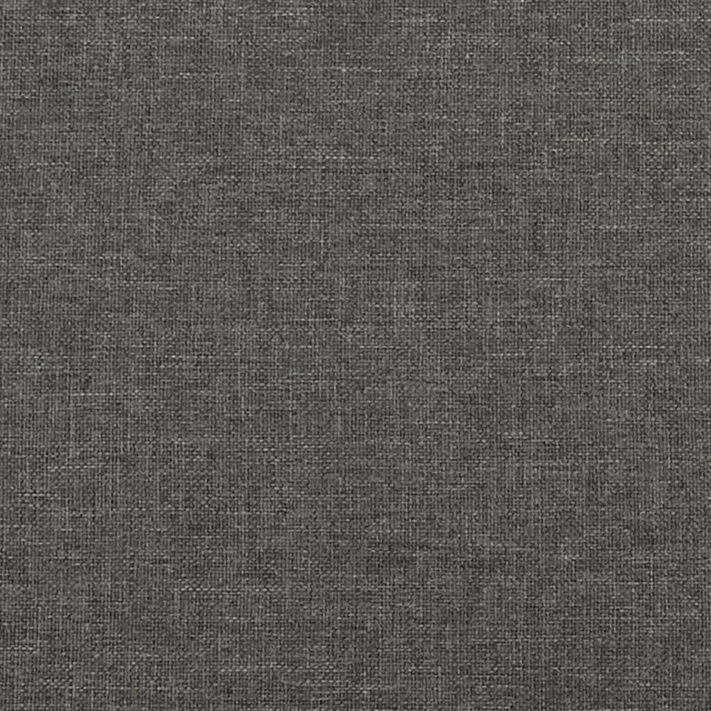 Full Upholstered Platform Bed Frame Dark Gray Fabric Modern Bedroom Furniture