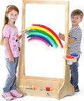 Double-Sided Plexiglass Painting Art Easel, Easy to Clean, Kids Drawing Board On Both Sides, Fun Arts and Crafts Activity for Boys and Girls Indoor and Outdoor