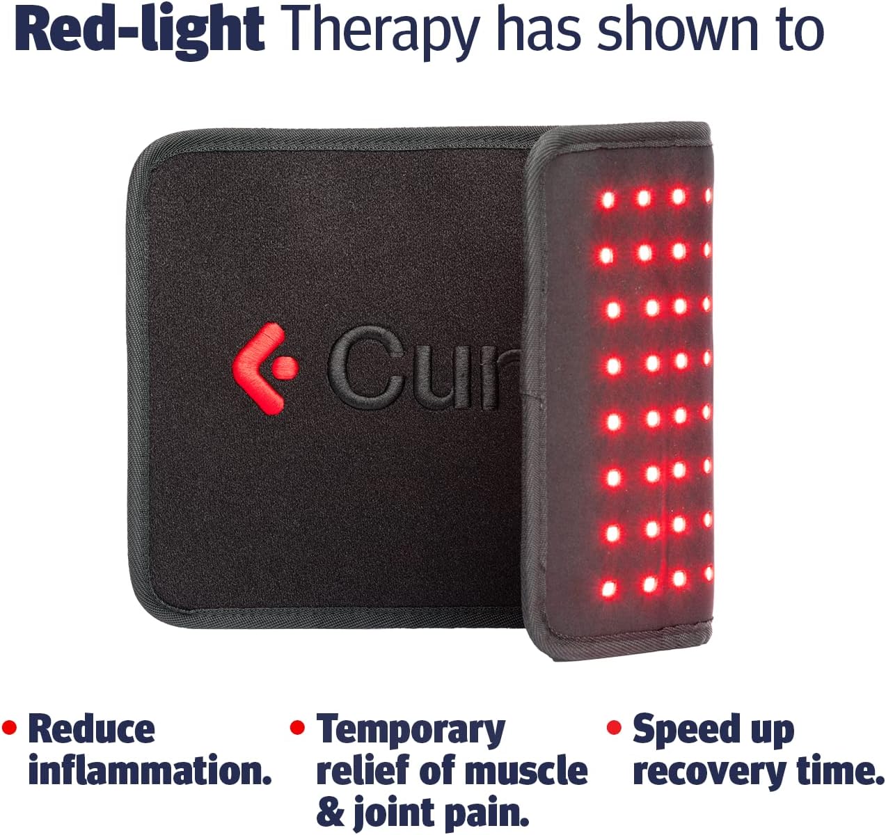 Red Light Therapy for Body - LED Infrared and Red Light Therapy Belt for Back, Arms and Neck. Pain Reliever Red Light Body Therapy Equipped. Rechargeable with Powerful LEDs - 660nm 850nm.