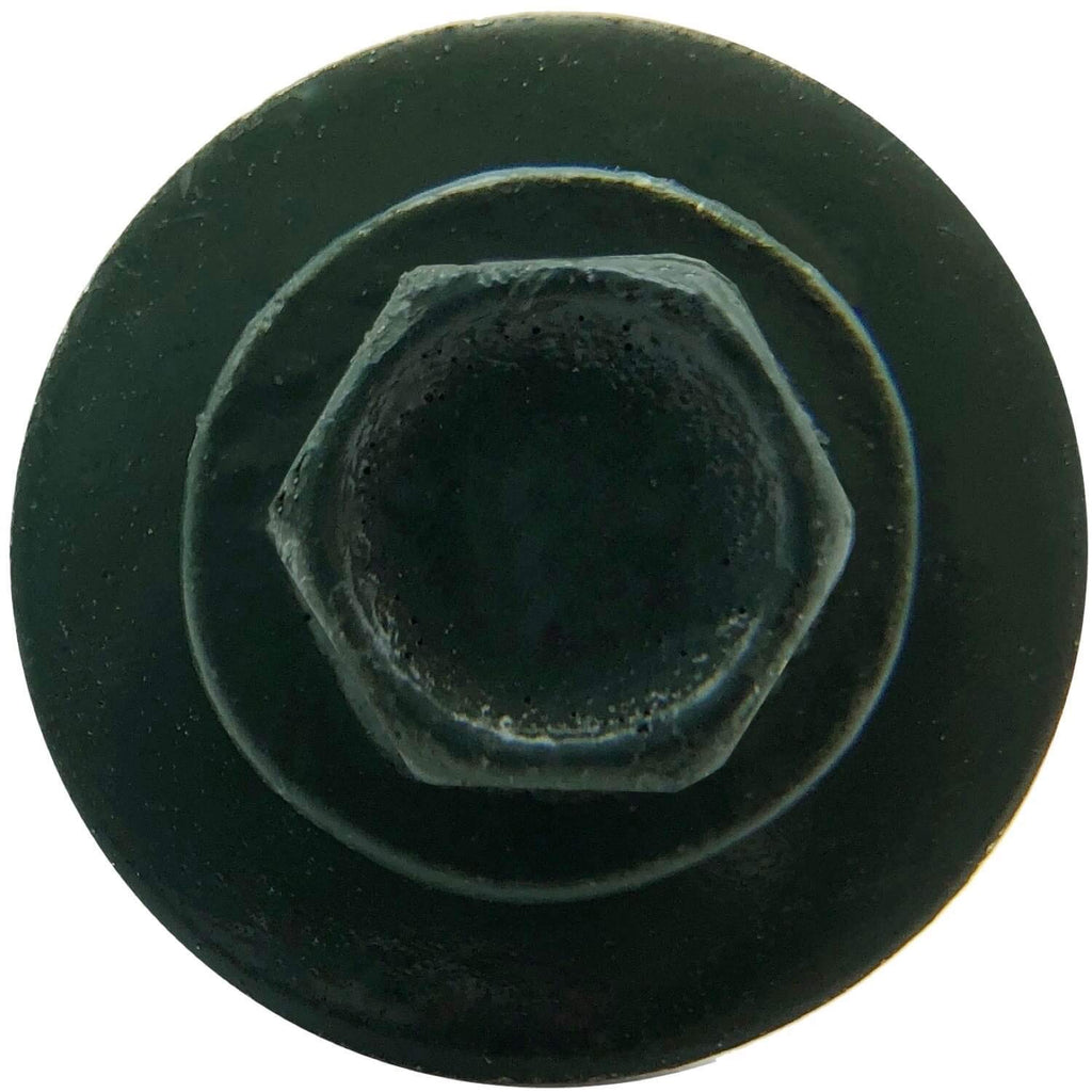 12 x 1-1/2' Evergreen Metal Roofing Screws - Hex Washer Head- Self-Starting/Tapping - EPDM Washer. 6 X 250 Bags - 1,500 Screws