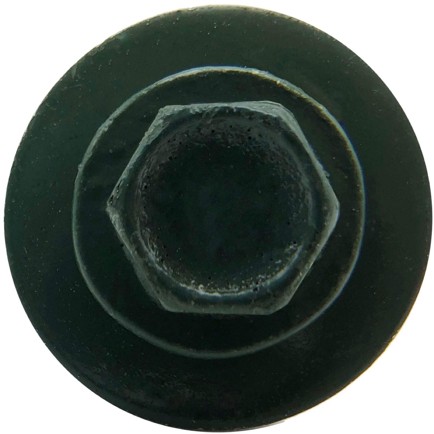 12 x 1-1/2' Evergreen Metal Roofing Screws - Hex Washer Head- Self-Starting/Tapping - EPDM Washer. 6 X 250 Bags - 1,500 Screws