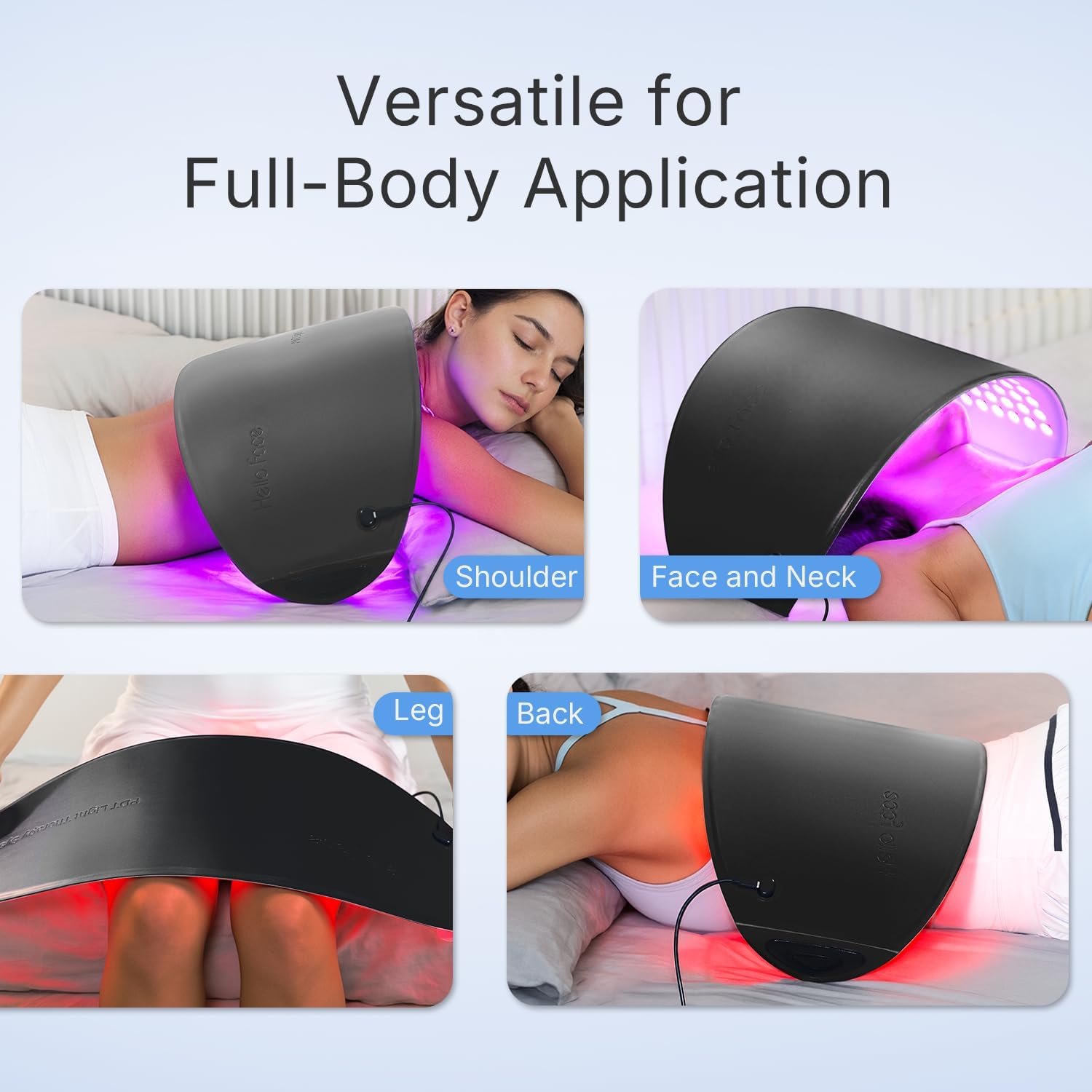 FDA Cleared Red Light Therapy Mask for Face and Neck, 4 Modes LED Light Therapy, Blue Infrared Red Light Therapy, PDT Photons Facial Skin Care Device for Wrinkles and Acne
