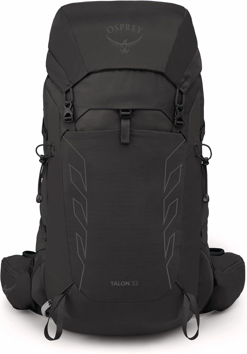 Osprey Talon 33L Men's Lightweight Hiking Backpack - Daypack for Travel & Camping, Black/Coal Grey, Extended Fit