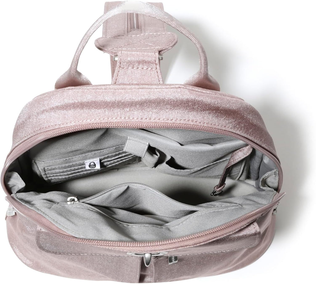Baggallini Naples Convertible Backpack - Travel Sling Crossbody - 12' Nylon Handbag w/ RFID & Padded Tablet Sleeve