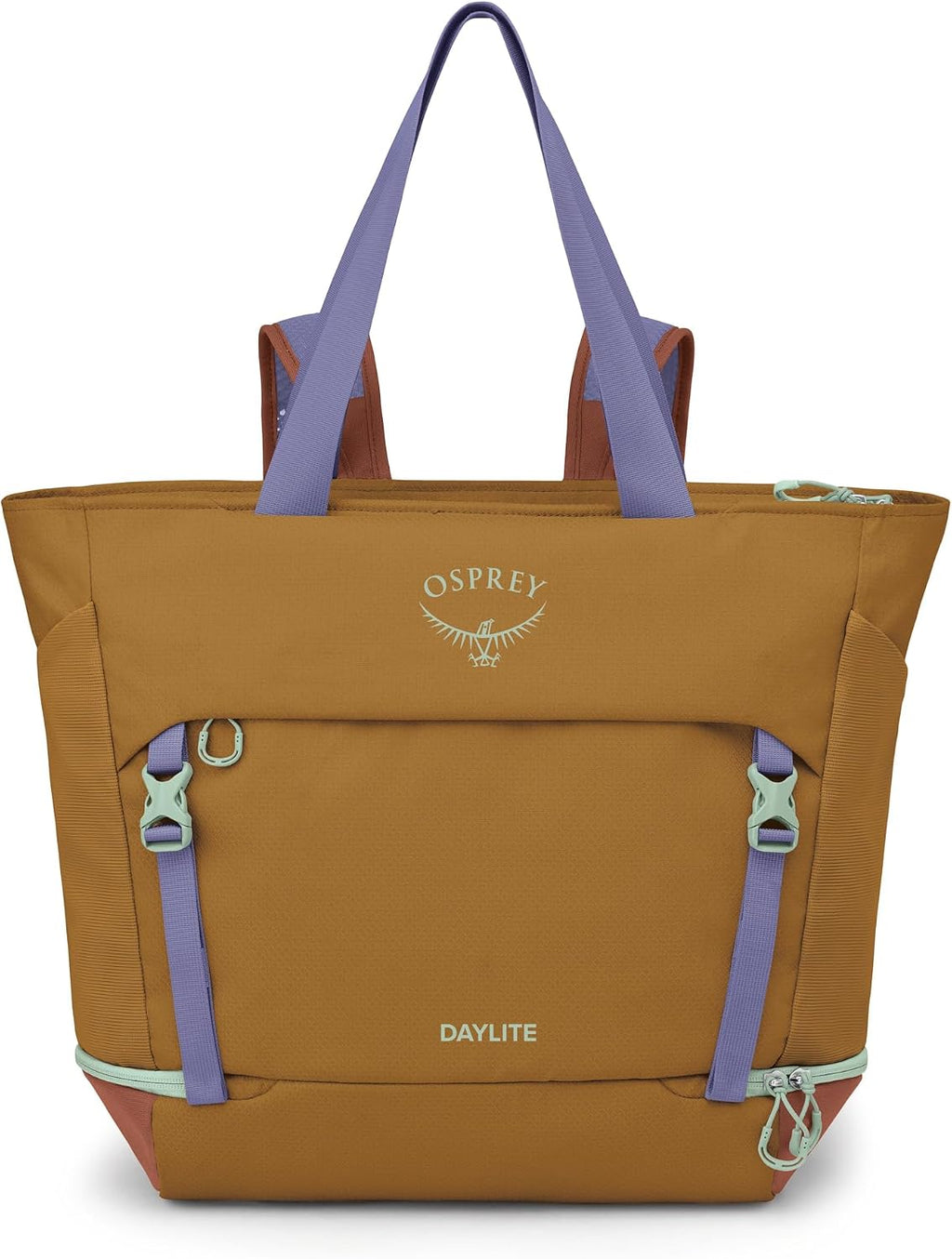 Osprey Daylite Large Tote Weekend Pack - Shoulder or Backpack Carry with Laptop Sleeve & Shoe Compartment, Barley Brown/Multi