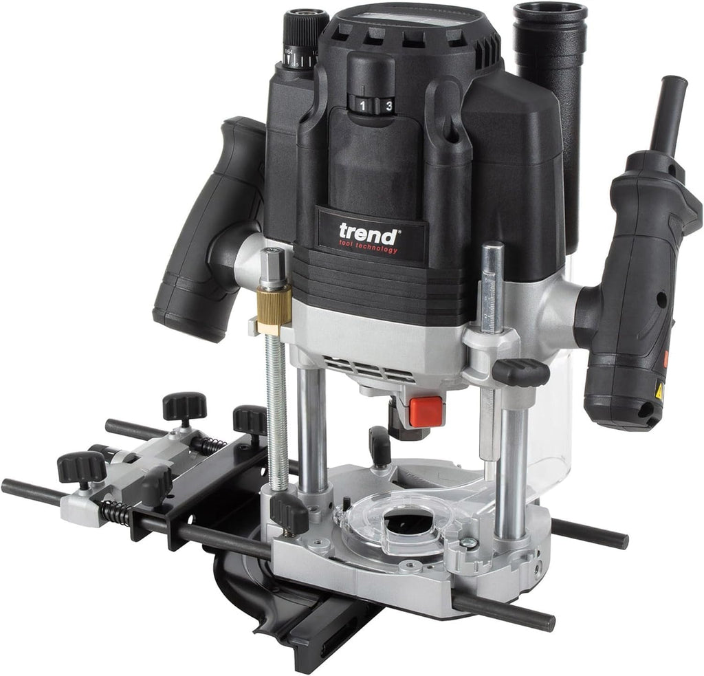 Trend 3-1/4 HP Dual-Mode Plunge Router, 1/2 Inch Collet, 15 Amp, 120V, Variable Speed, Router Table Compatible, U*T8EK