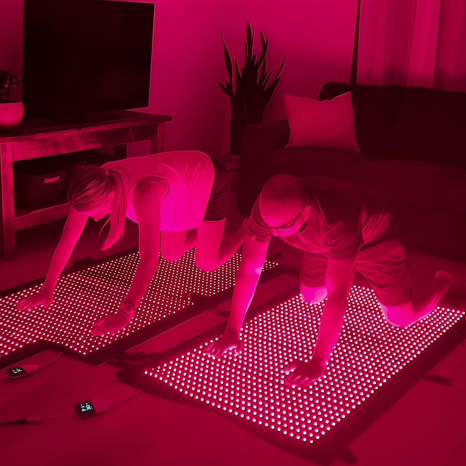 2026 Upgraded Dual Wavelength LED Beads 660nm&850nm Red Light Therapy Mat Full Body, Used to Face and Body Pain Relief Skin Health Personal Care for Women Men, 75' x 35'' (Black)
