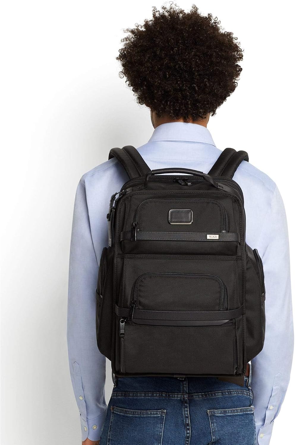 TUMI - Alpha Brief Pack - Men's and Women's Work and Travel Laptop Backpack with Padded Adjustable Strap - Fits Up to 15' Screen - Navy
